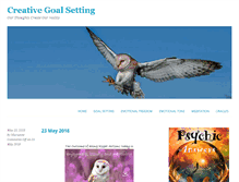 Tablet Screenshot of creativegoalsetting.com